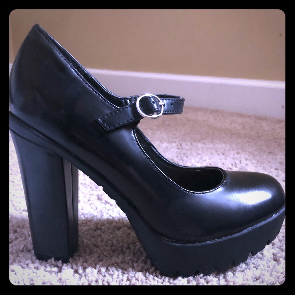Ink Classy Nights Heeled Mary Jane